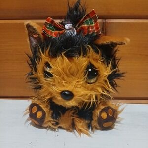 Cutie Pet-tudies BITSY Winter Christmas Yorkie Dog 8" Plush Precious Moments D32
